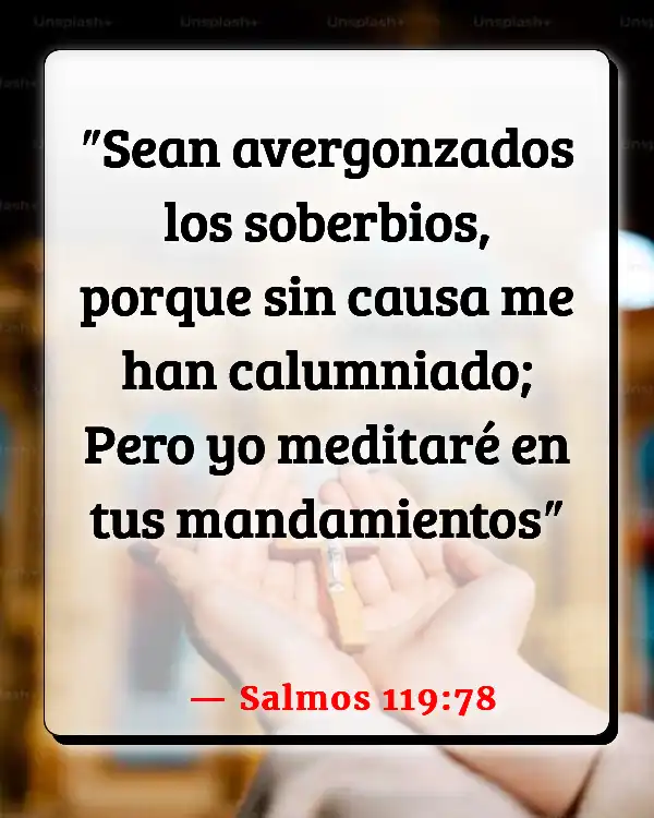 Versículos De La Biblia Meditando (Salmos 119:78)
