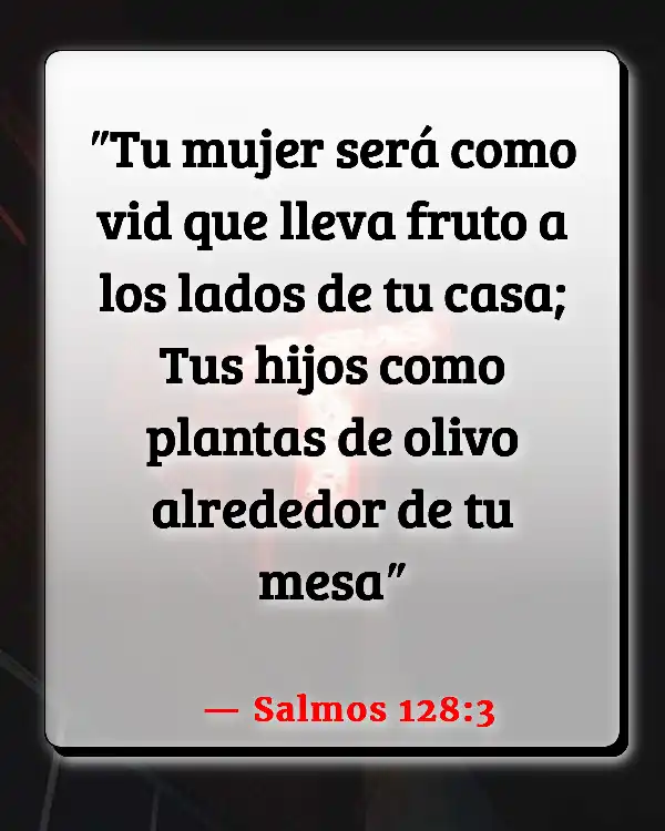 Versículos De La Biblia Padres responsables de los niños (Salmos 128:3)