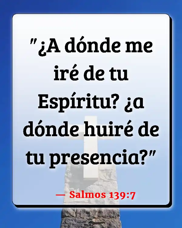 Versículos De La Biblia   	Estar con Dios  (Salmos 139:7)