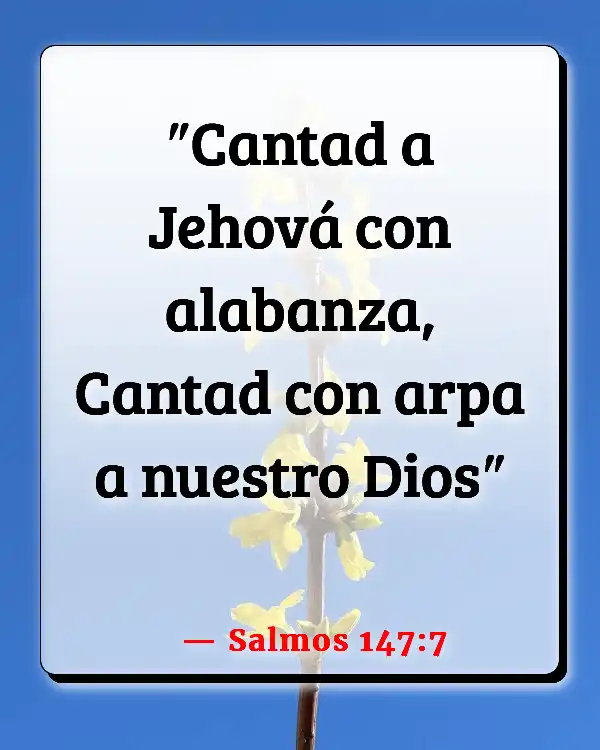 Versículos De La Biblia   	La música rock  (Salmos 147:7)
