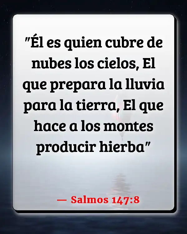 Versículos De La Biblia   	Lluvia  (Salmos 147:8)