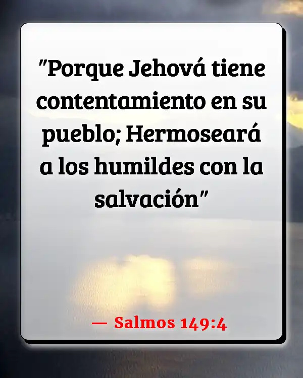 Versículos De La Biblia Humildad (Salmos 149:4)