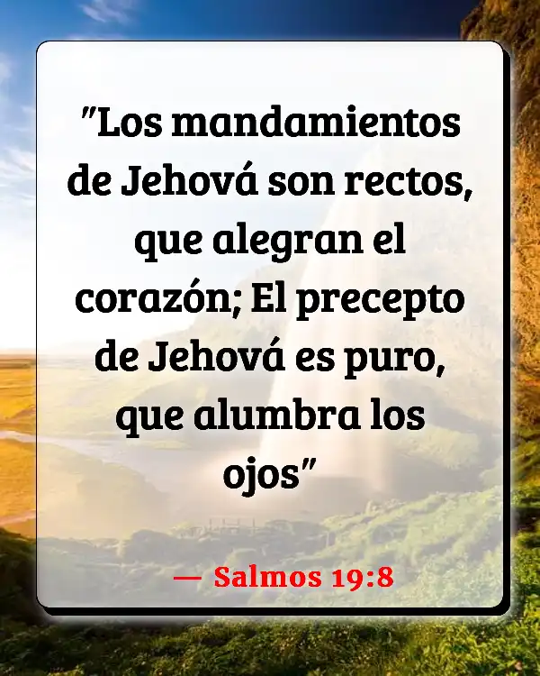 Versículos De La Biblia Ser una luz (Salmos 19:8)