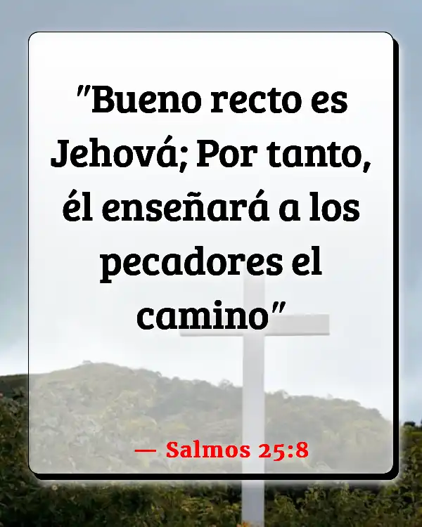 Versículos De La Biblia   	Pecador  (Salmos 25:8)
