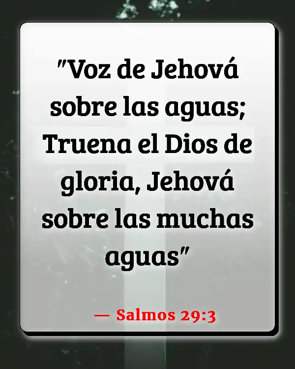 Versículos De La Biblia   	Escuchar la voz de Dios  (Salmos 29:3)