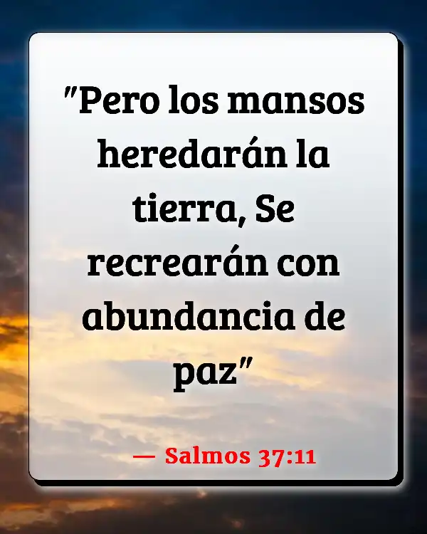 Versículos De La Biblia   	Abundancia  (Salmos 37:11)
