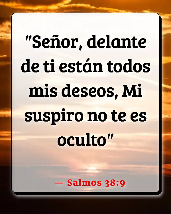 Versículos De La Biblia No preocuparse (Salmos 38:9)