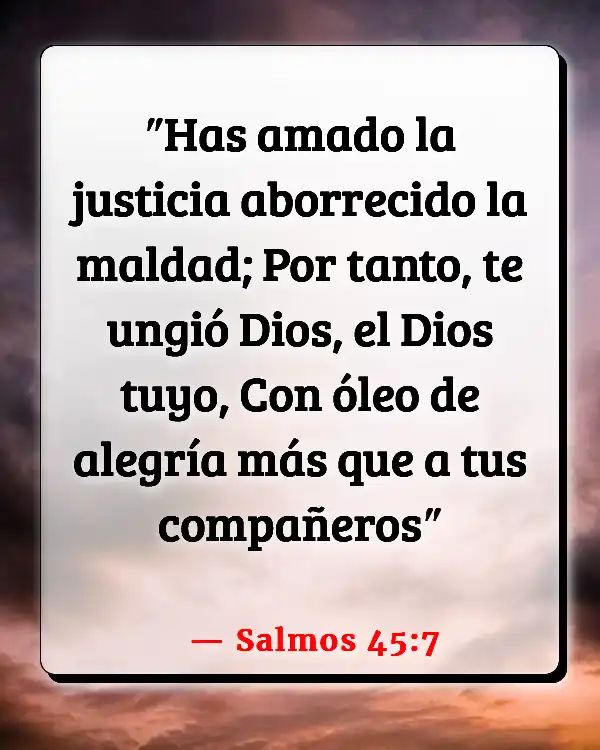 Versículos De La Biblia   	Ungido  (Salmos 45:7)
