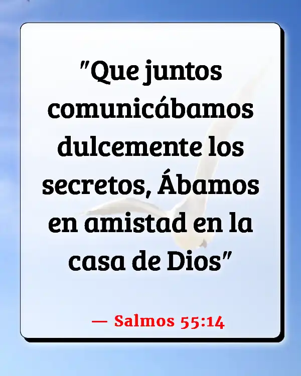 Versículos De La Biblia   	Compañerismo de la iglesia  (Salmos 55:14)