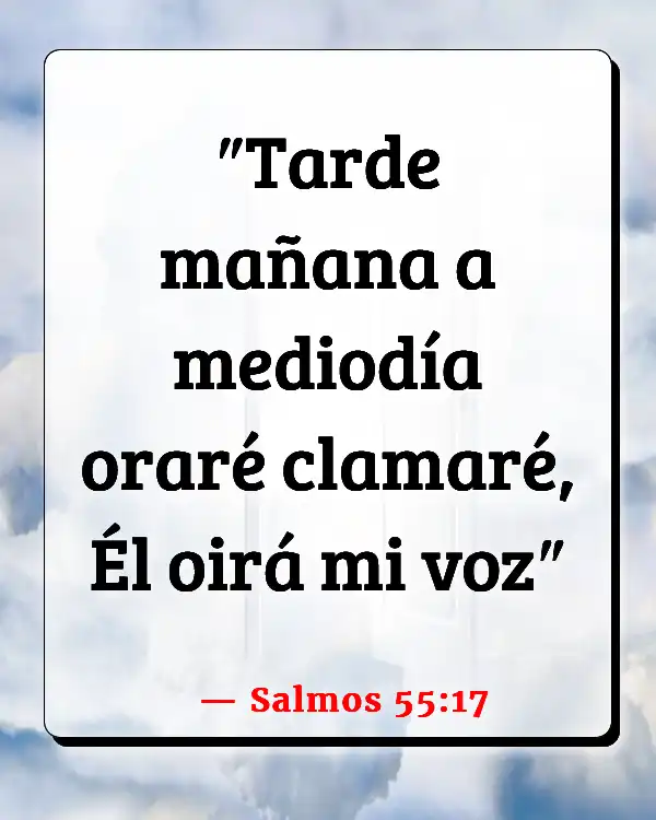 Versículos De La Biblia   	Oraciones contestadas  (Salmos 55:17)