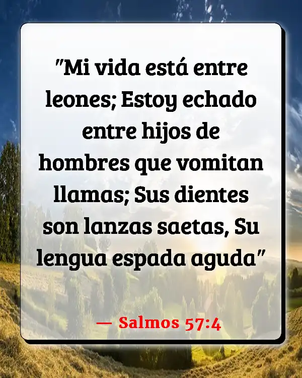 Versículos De La Biblia   	Espada  (Salmos 57:4)