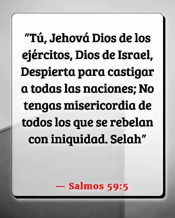 Versículos De La Biblia   	Estar espiritualmente despierto  (Salmos 59:5)