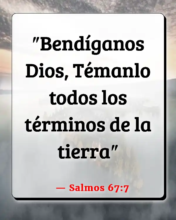 Versículos De La Biblia La tierra (Salmos 67:7)