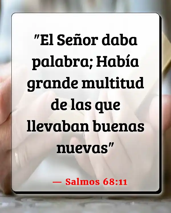 Versículos De La Biblia Pastoras (Salmos 68:11)