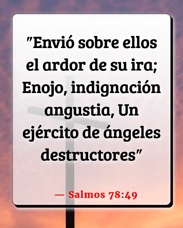 Versículos De La Biblia Ángel de la muerte (Salmos 78:49)