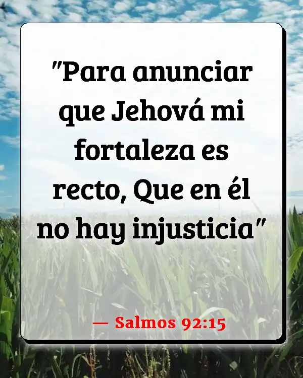 Versículos De La Biblia Dios maravilloso (Salmos 92:15)