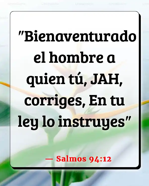 Versículos De La Biblia Disciplinar a un niño (Salmos 94:12)