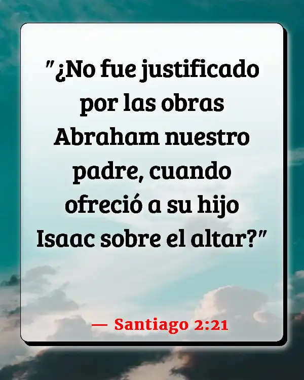 Versículos De La Biblia Abrahán (Santiago 2:21)