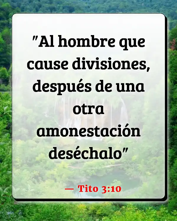 Versículos De La Biblia Desbordamiento (Tito 3:10)