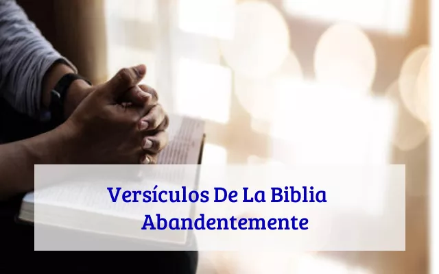 Versículos De La Biblia  	Abandentemente