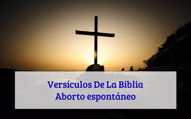 Versículos De La Biblia Aborto espontáneo