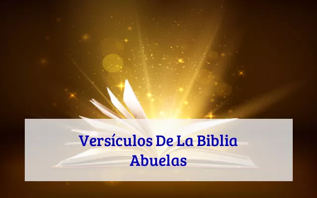 Versículos De La Biblia Abuelas