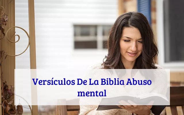 Versículos De La Biblia Abuso mental