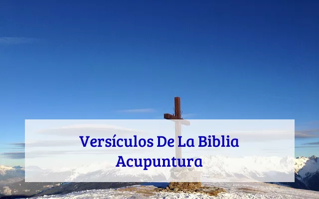 Versículos De La Biblia Acupuntura