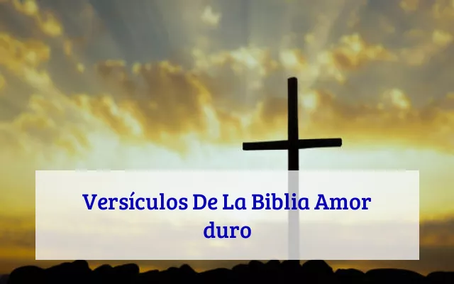 Versículos De La Biblia Amor duro