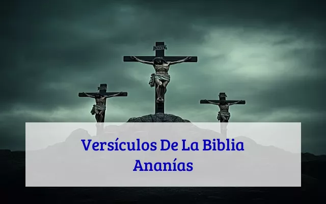 Versículos De La Biblia Ananías