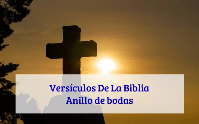 Versículos De La Biblia Anillo de bodas