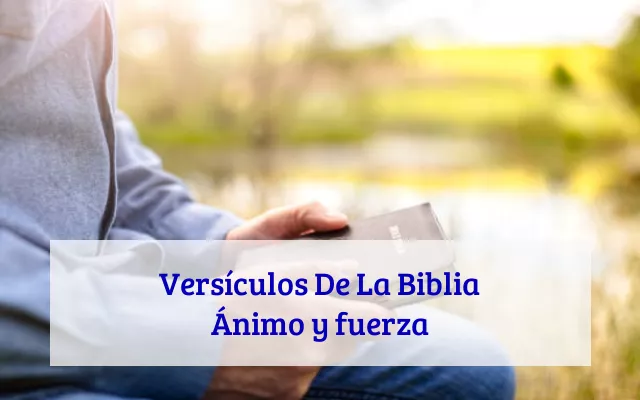 Versículos De La Biblia Ánimo y fuerza