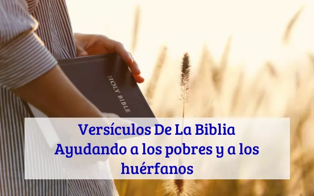 Versículos De La Biblia Ayudando a los pobres y a los huérfanos