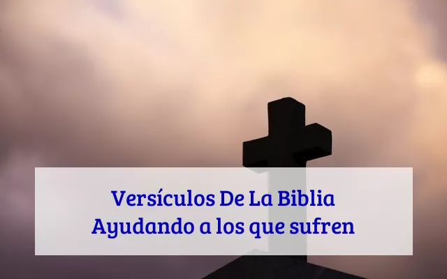83 Versículos De La Biblia Ayudando a los que sufren