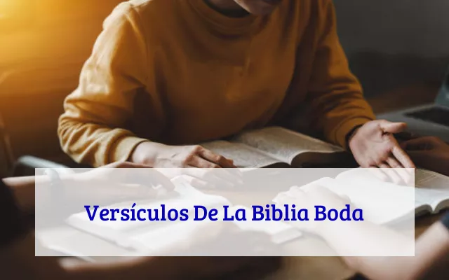 Versículos De La Biblia Boda