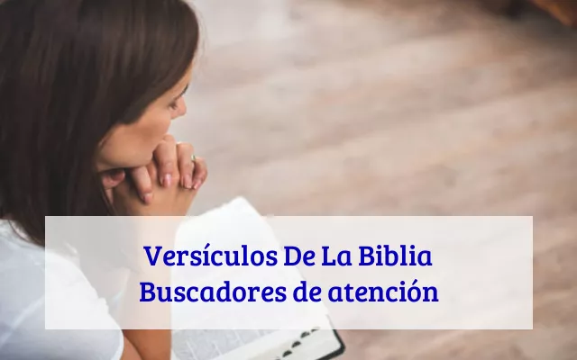 Versículos De La Biblia Buscadores de atención