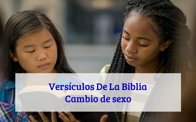 Versículos De La Biblia Cambio de sexo
