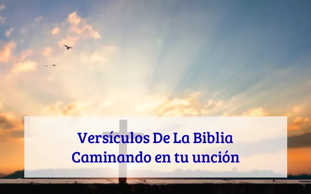 Versículos De La Biblia Caminando en tu unción
