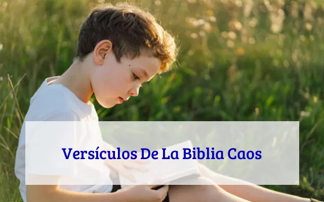 Versículos De La Biblia Caos