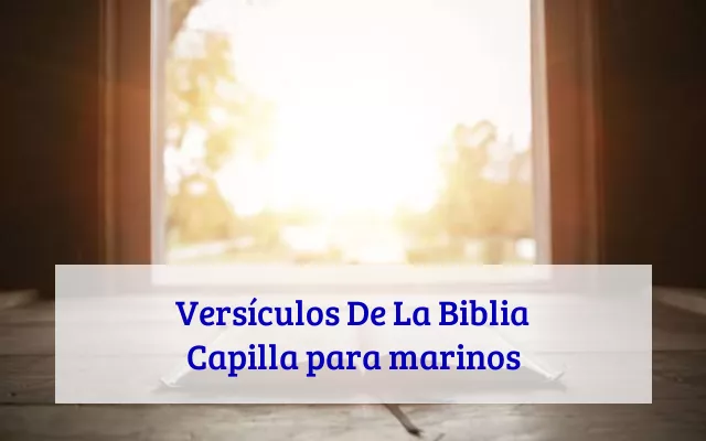 Versículos De La Biblia Capilla para marinos