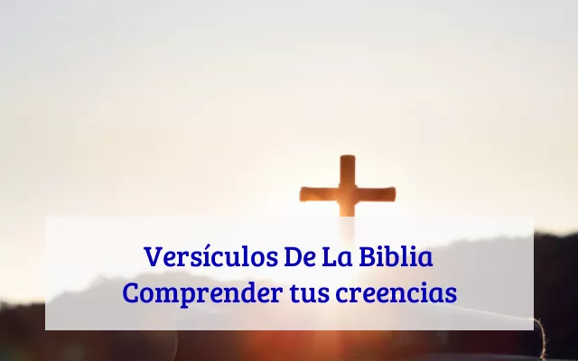 Versículos De La Biblia Comprender tus creencias