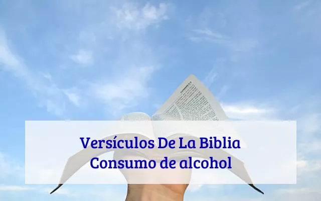 Versículos De La Biblia Consumo de alcohol