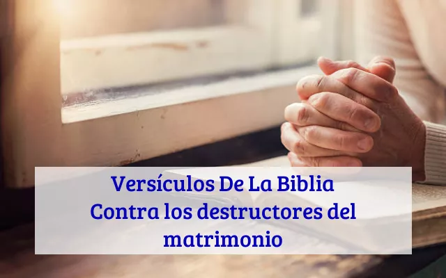 Versículos De La Biblia Contra los destructores del matrimonio