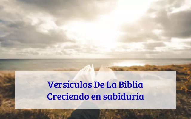 Versículos De La Biblia Creciendo en sabiduría
