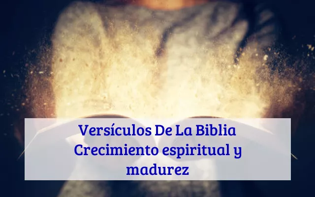 Versículos De La Biblia Crecimiento espiritual y madurez