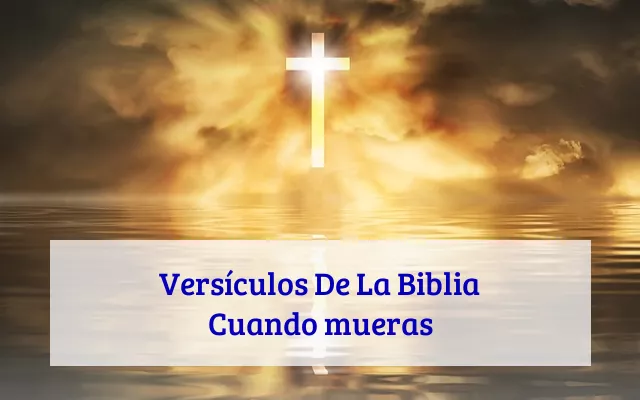 Versículos De La Biblia Cuando mueras
