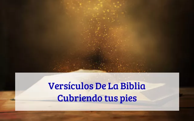 Versículos De La Biblia Cubriendo tus pies
