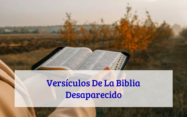 Versículos De La Biblia Desaparecido
