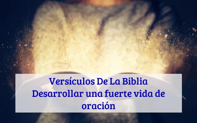 Versículos De La Biblia Desarrollar una fuerte vida de oración