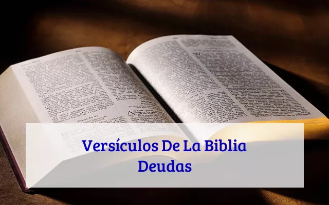 Versículos De La Biblia Deudas